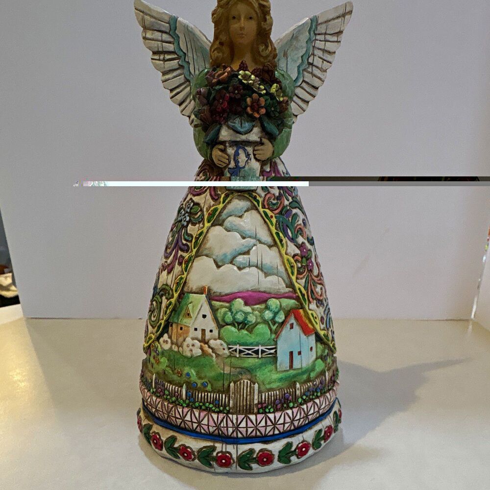 Jim Shore Heartwood Creek New Beginnings Angel 117674 Enesco 2004 Retired 9.25”